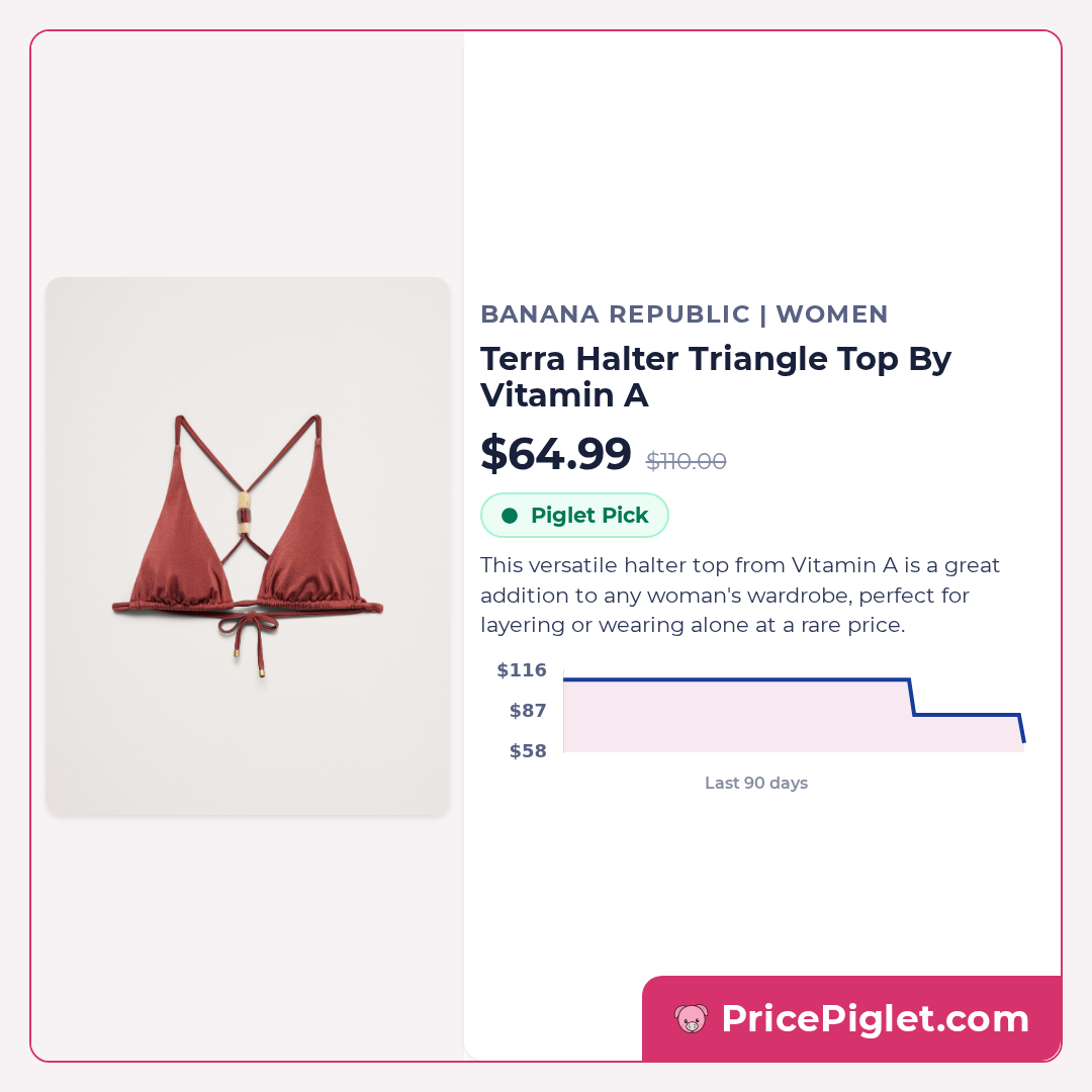 Terra Halter Triangle Top By Vitamin A