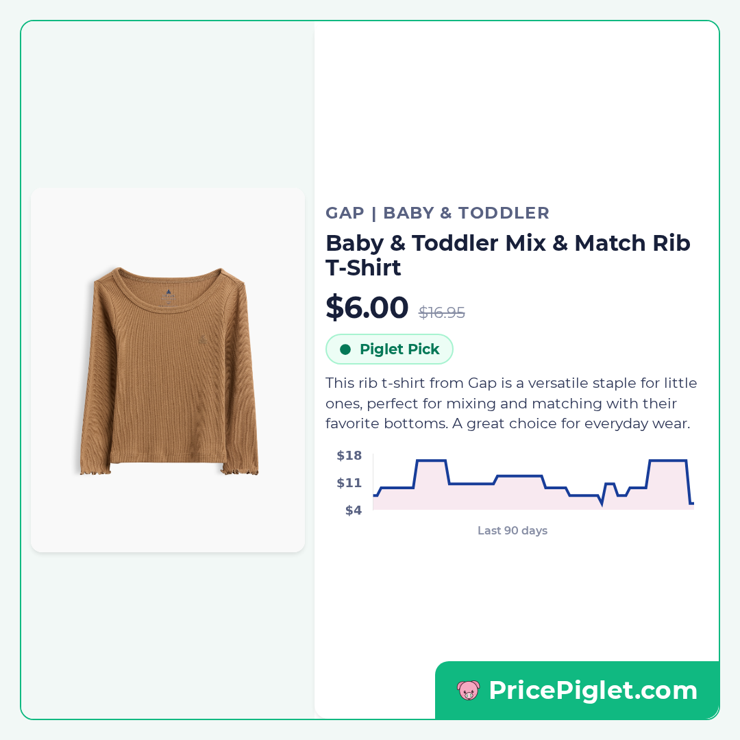 Baby & Toddler Mix & Match Rib T-Shirt