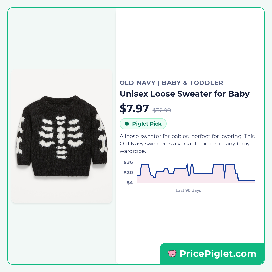 Unisex Loose Sweater for Baby