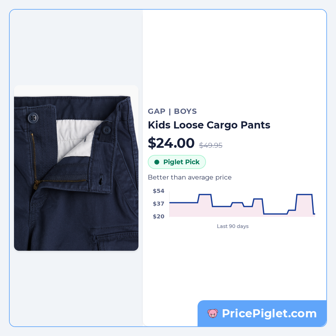 Kids Loose Cargo Pants