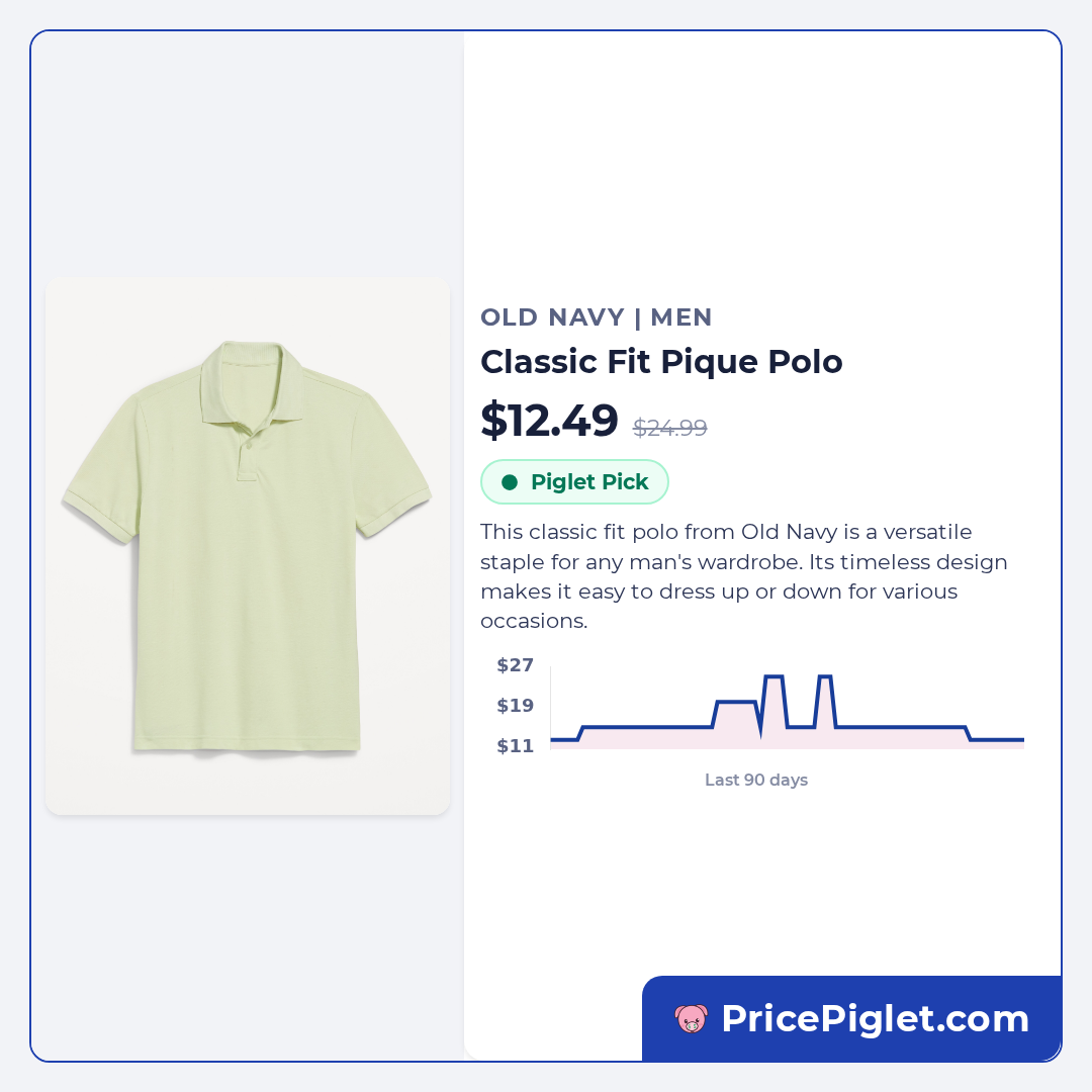 Classic Fit Pique Polo
