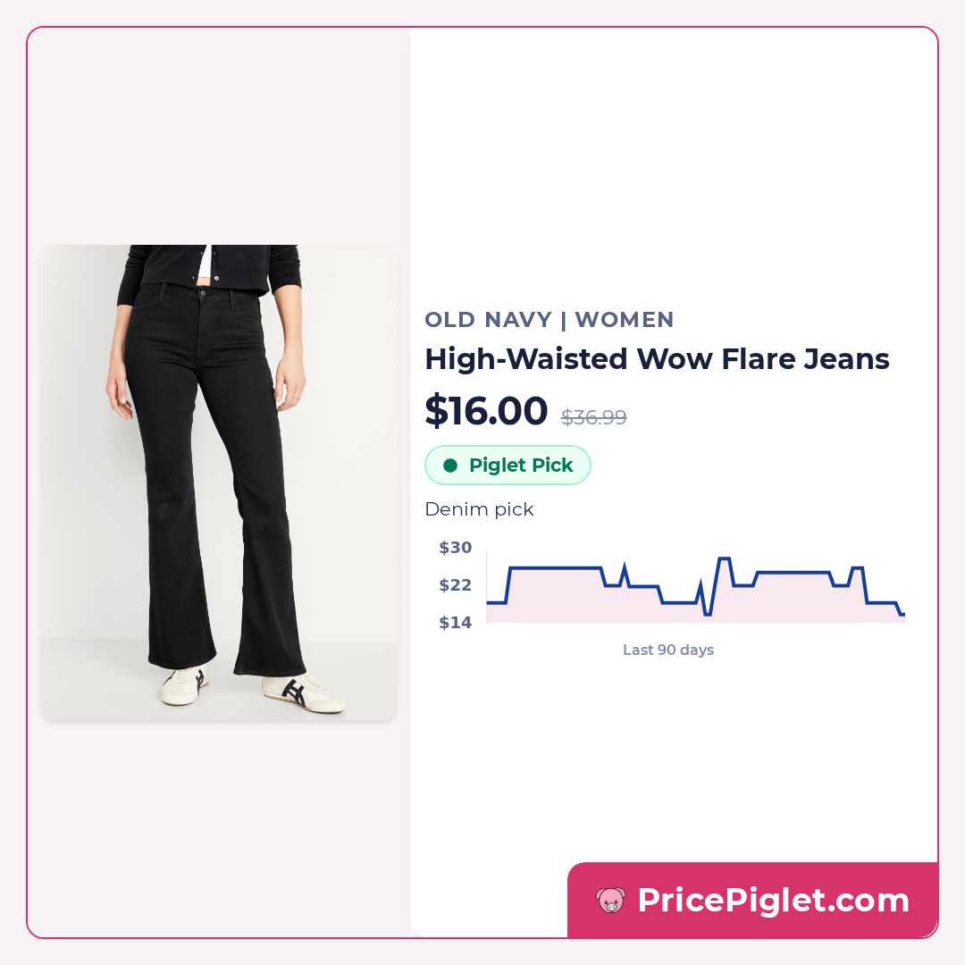 High-Waisted Wow Flare Jeans