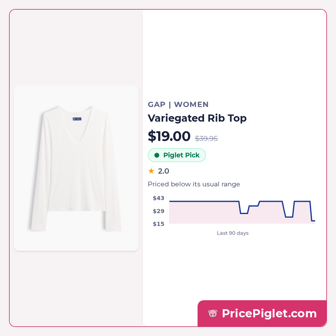Variegated Rib Top