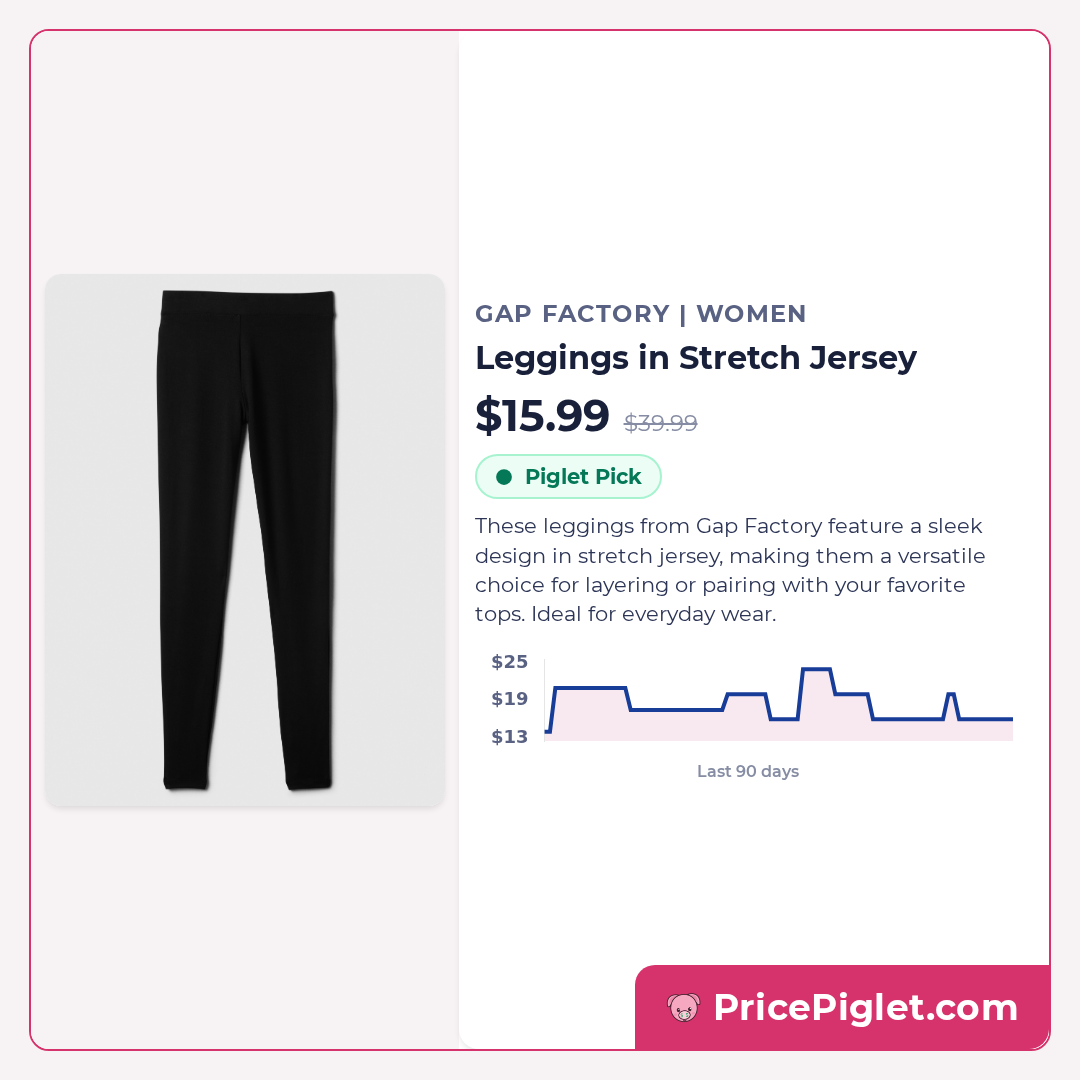Leggings in Stretch Jersey