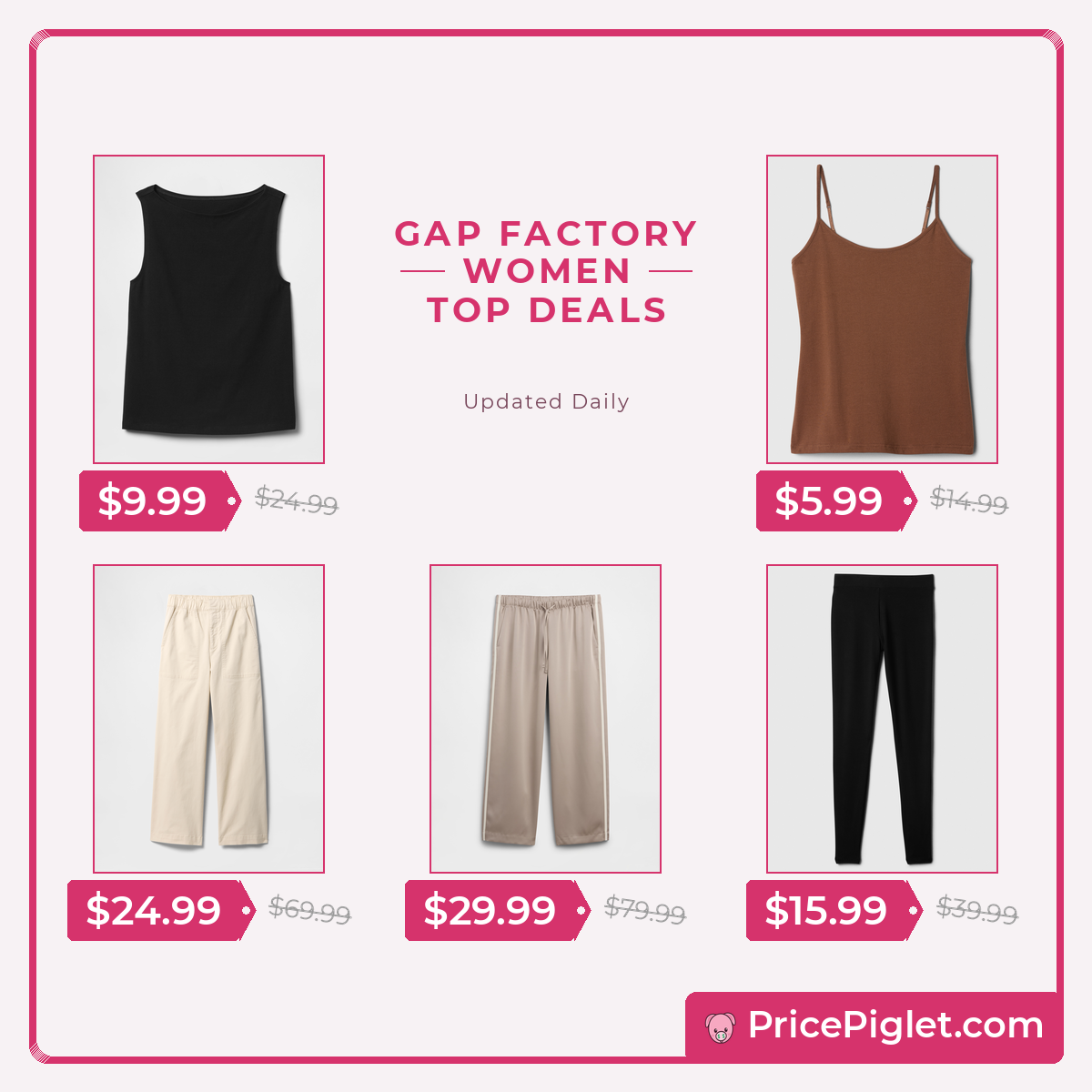 Women's Deals at Gap Factory Today