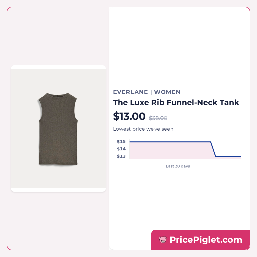 The Luxe Rib Funnel-Neck Tank