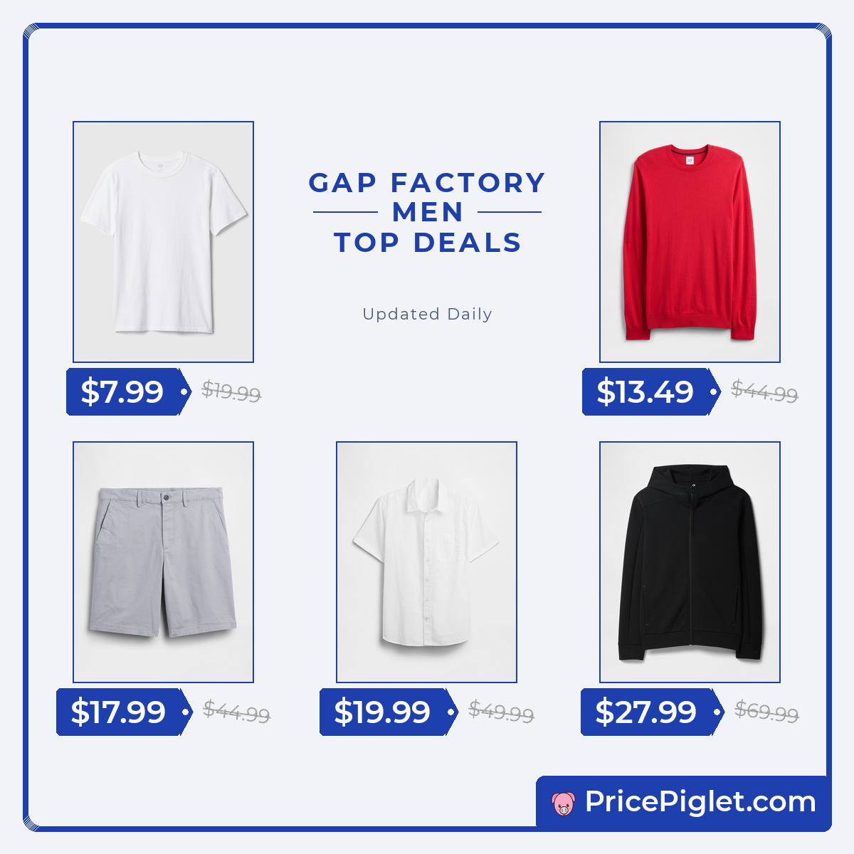 Gap Factory Men's Deals Look Unusually Cheap Today