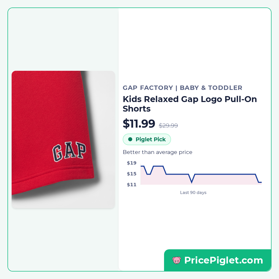 Kids Relaxed Gap Logo Pull-On Shorts