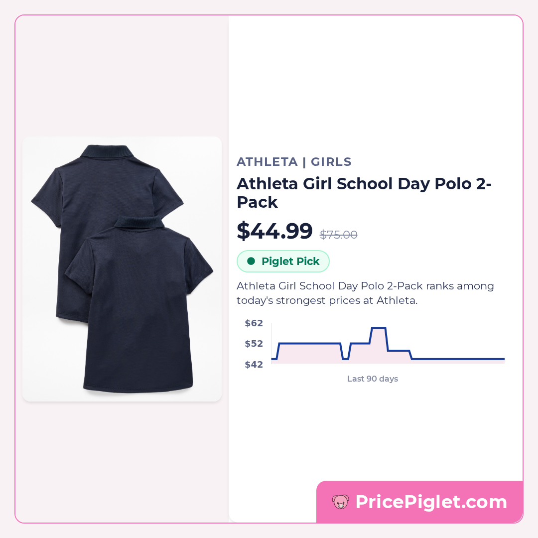 Athleta Girl School Day Polo 2-Pack