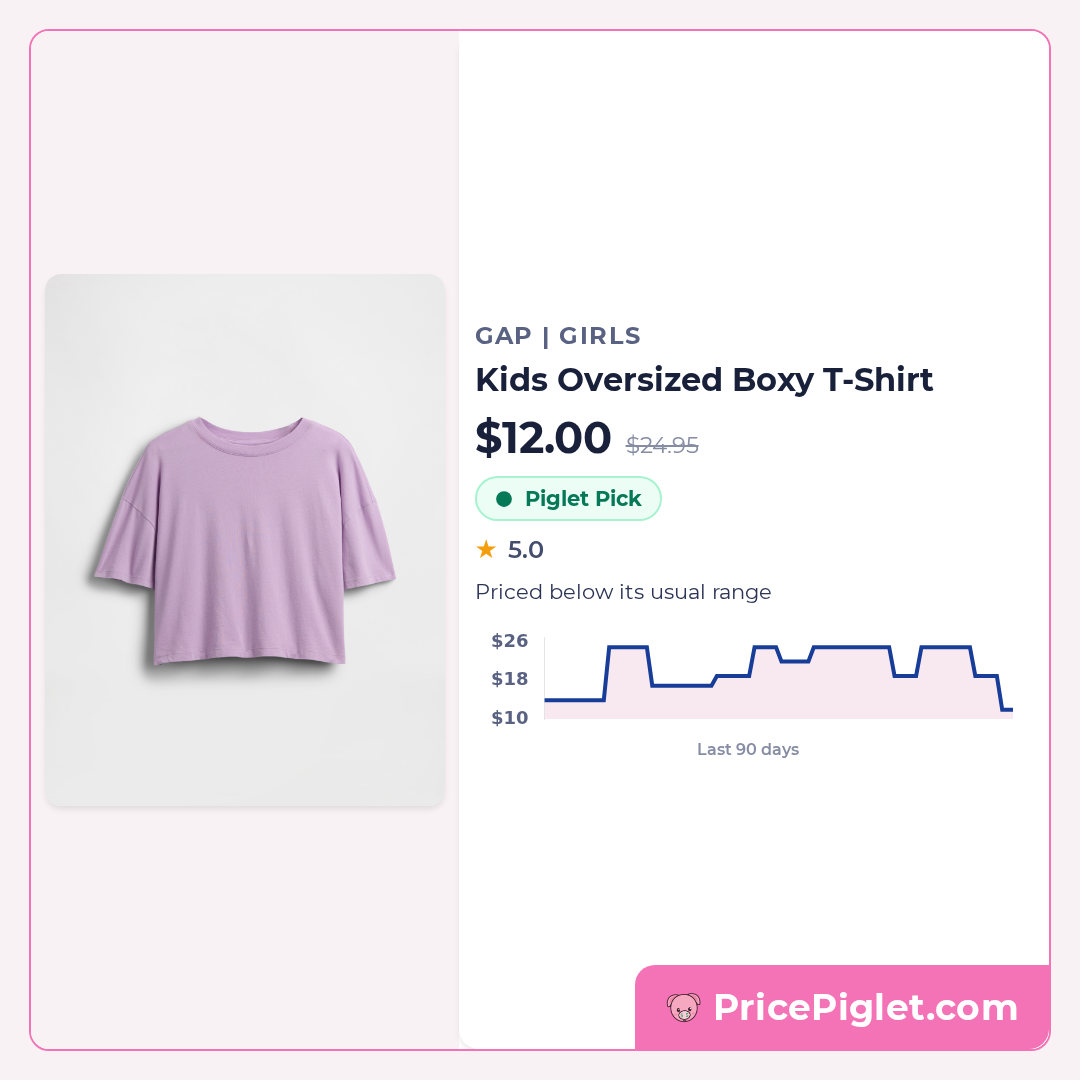 Kids Oversized Boxy T-Shirt