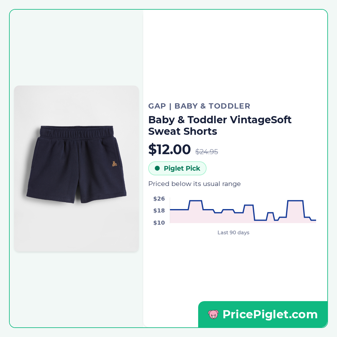 Baby & Toddler VintageSoft Sweat Shorts