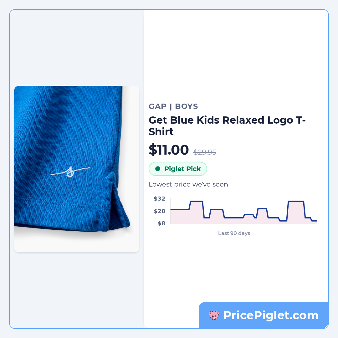 Get Blue Kids Relaxed Logo T-Shirt