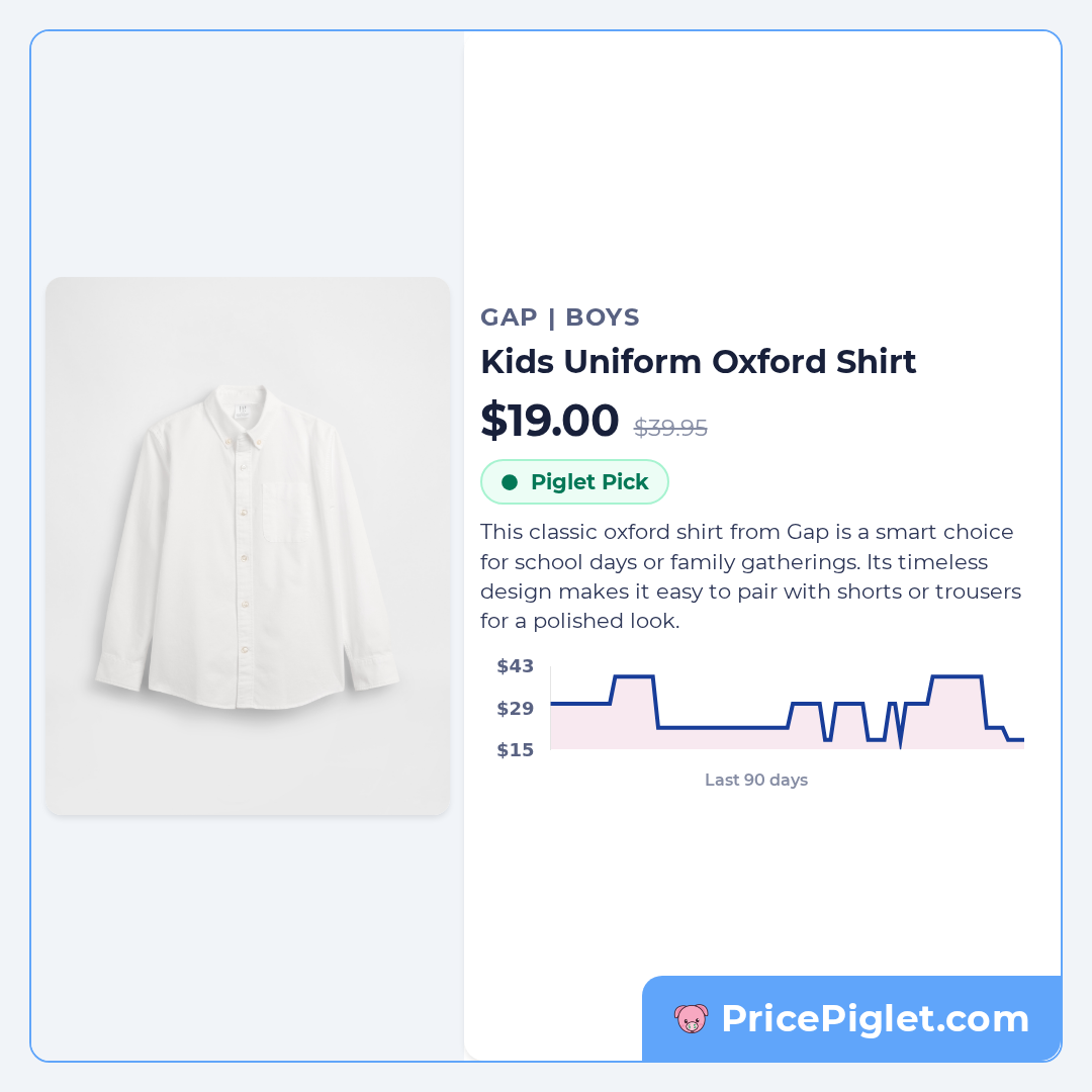 Kids Uniform Oxford Shirt