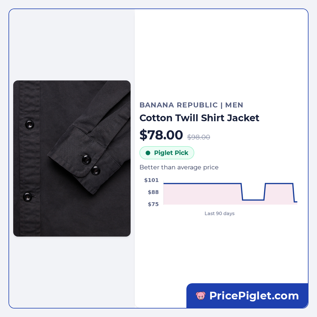 Cotton Twill Shirt Jacket