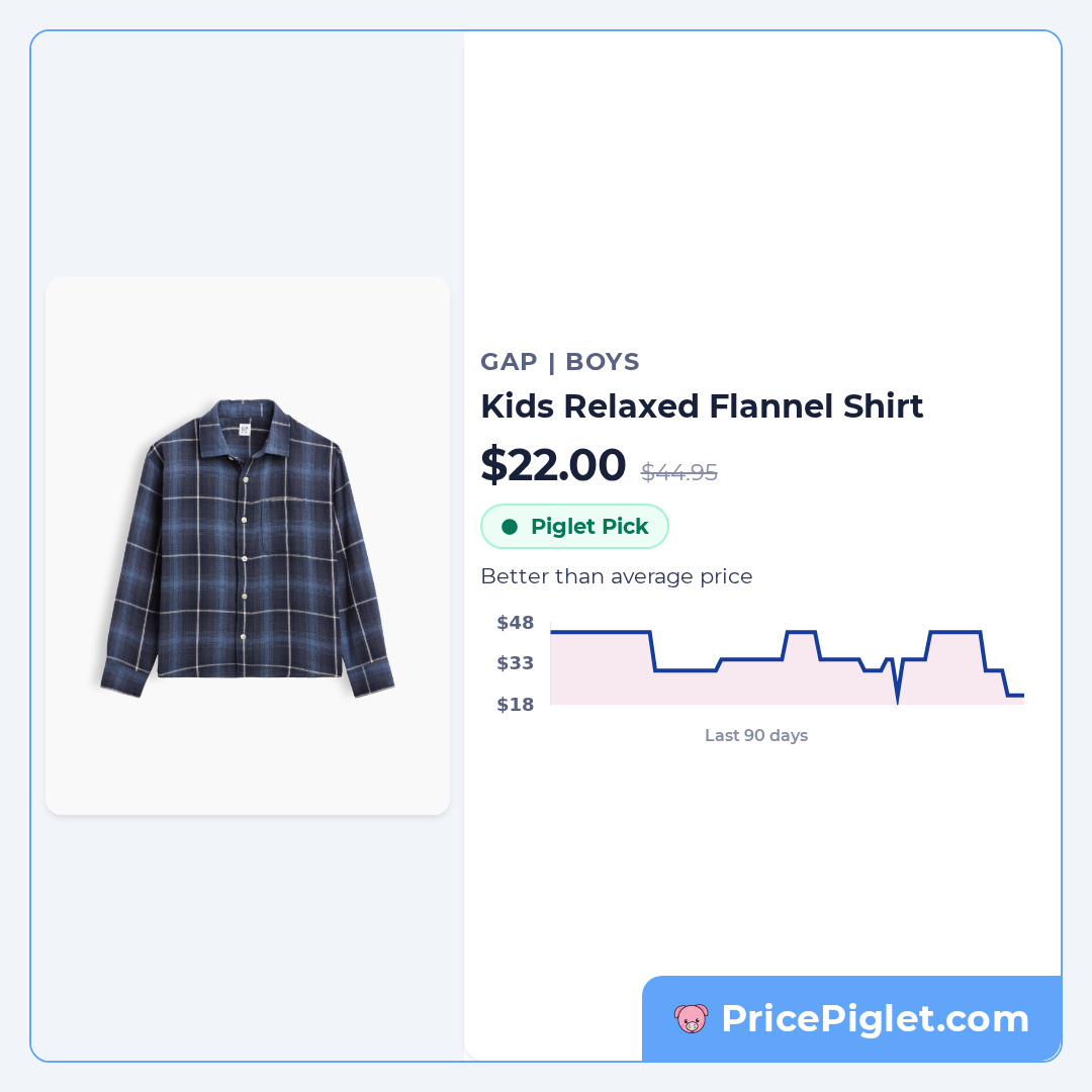Kids Relaxed Flannel Shirt