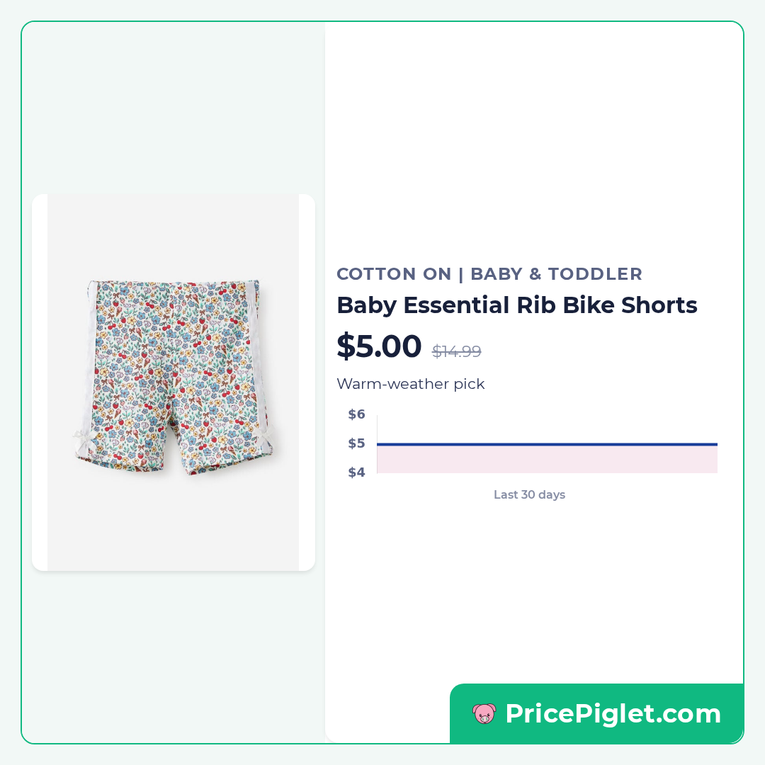 Baby Essential Rib Bike Shorts