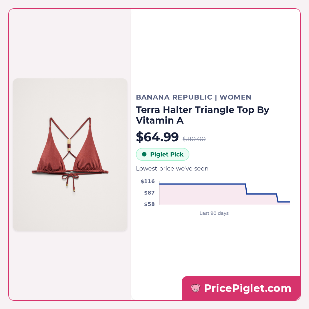 Terra Halter Triangle Top By Vitamin A