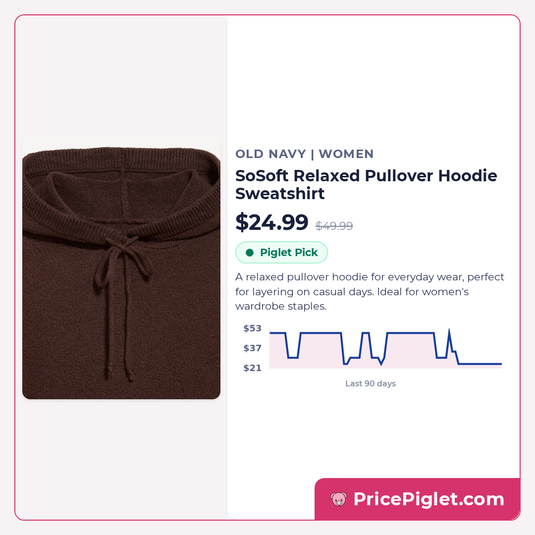 SoSoft Relaxed Pullover Hoodie Sweatshirt