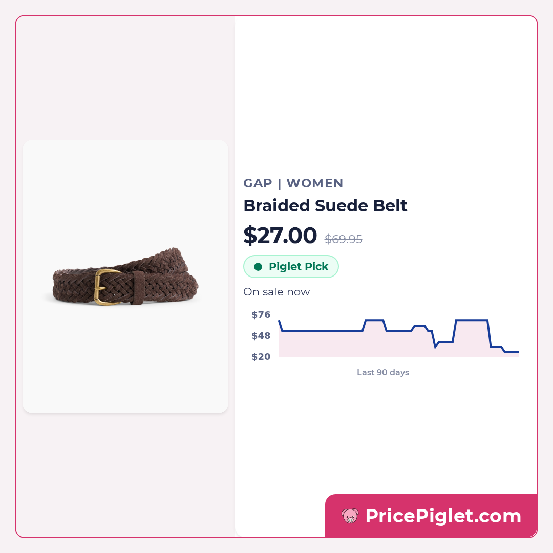 Braided Suede Belt